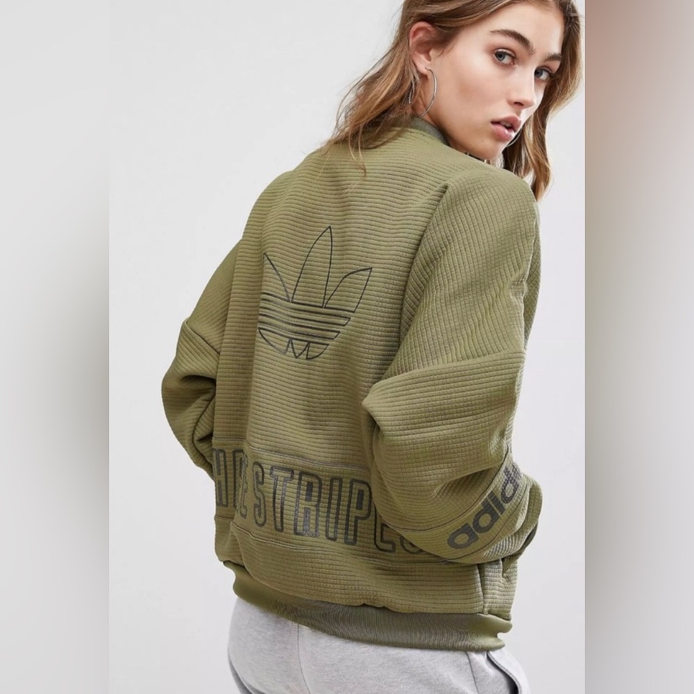 Small Green Adidas Bomber